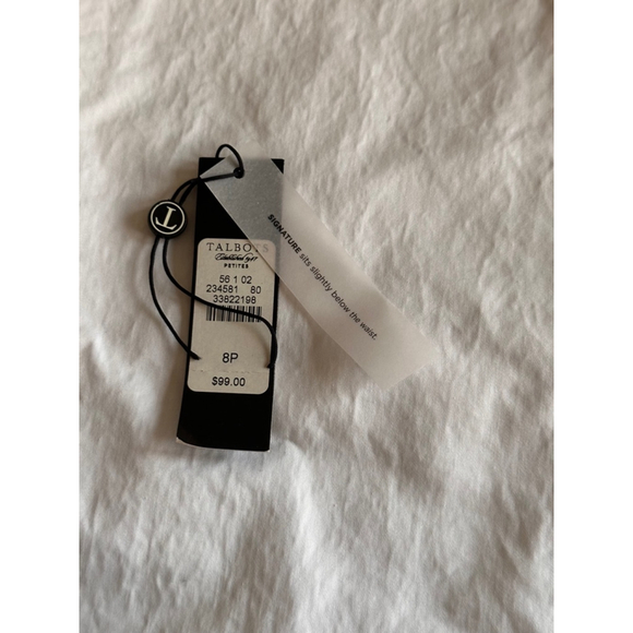 Women's Talbots White Wide Leg Pants Size 8P - Picture 4 of 7